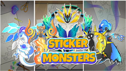 Roblox monster game ? Sticker for Sale by LelaBi