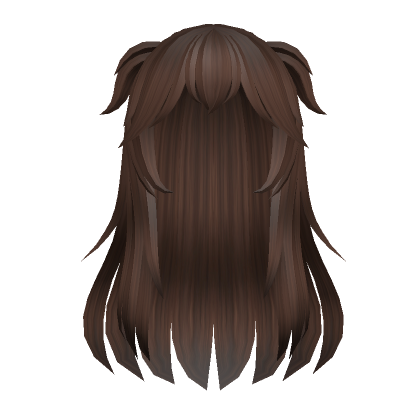 Messy Long Brown Anime Hair's Code & Price - RblxTrade