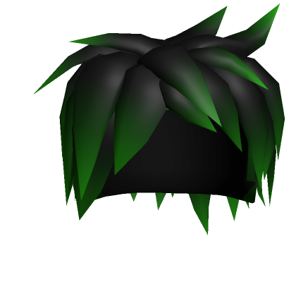 Roblox Item Green-Tipped Emo Hair