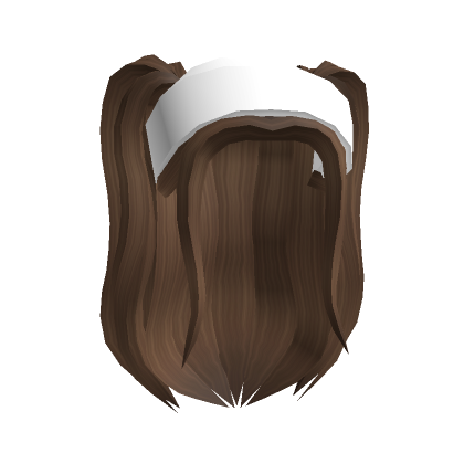 Smooth Wavy Hair w/ Headband - Brown - Roblox