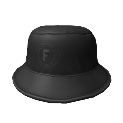 Roblox Item Fractured Bucket Hat Black