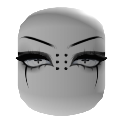 White Goth Makeup Eyes Face Mask | Roblox Item - Rolimon's