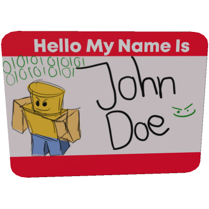 John Doe Badge - Roblox