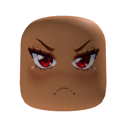 😑 Cute Angry 3D Face 😑 - Roblox