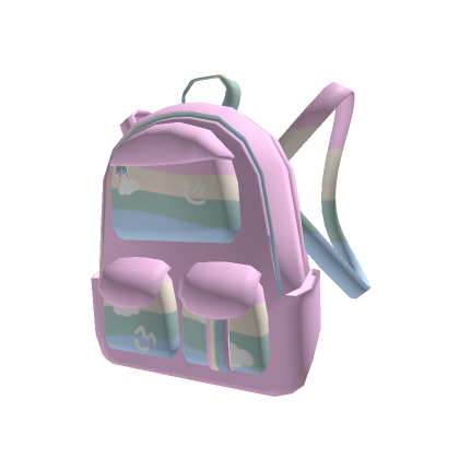 Aesthetic Preppy Pastel Backpack