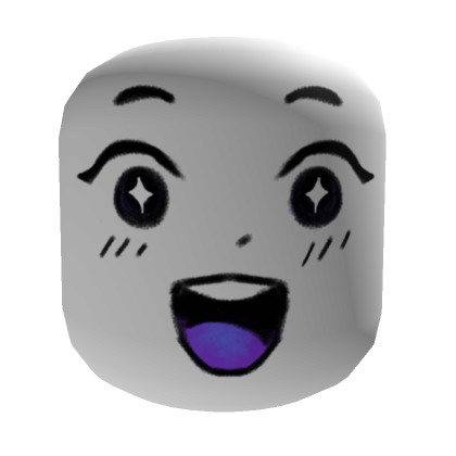 Roblox Default Female Face Smirking Smiling Meme | iPad Case & Skin
