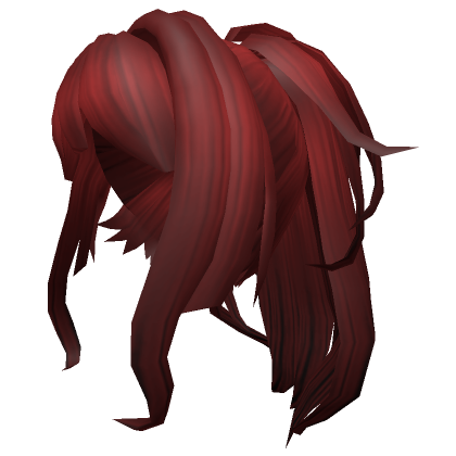 Chic Popstar Hair w/ Ponytail - Red | Roblox Item - Rolimon's