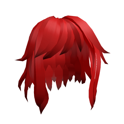 Roblox Item Red Messy Anime Hair