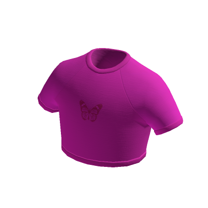 🦋 Butterfly Crop top Shirt - Pink's Code & Price - RblxTrade