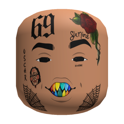 Rosto de rapper Tekashi 69 - Roblox