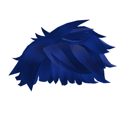 Blue Fluffy Messy hair - Roblox