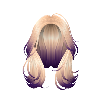 Purple tips on blonde outlet hair
