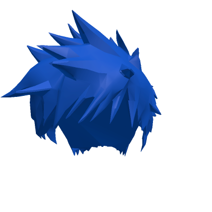 Blue Spiky Anime Hair's Code & Price - RblxTrade