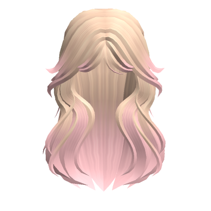Natural Messy Layered Anime Hair Blonde to Pink's Code & Price - RblxTrade