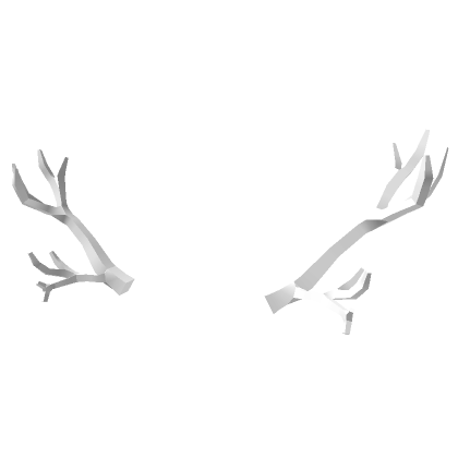 Roblox Item White Small Antlers