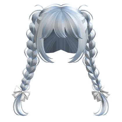 High Braided Pigtails(Sky Blue) | Roblox Item - Rolimon's