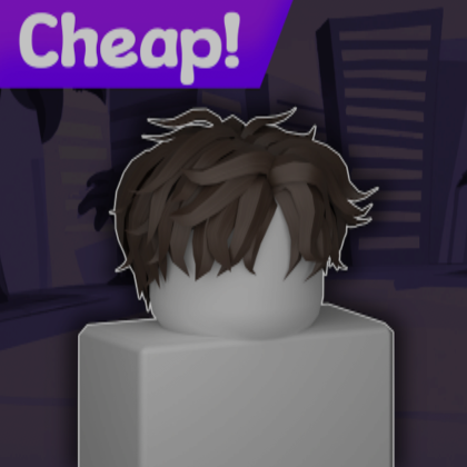Roblox Item 💵 CHEAP Middle Part Brown Messy Hair