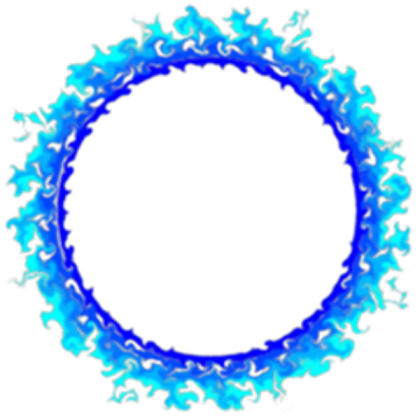 Telemon's blue fire circle