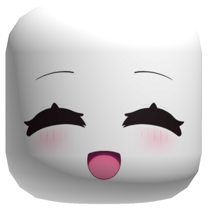 💖 Cute Blush Smile Kawaii Face (White)