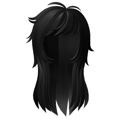 Black Y2K Messy Hair  Roblox Item - Rolimon's