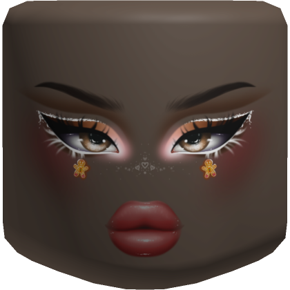 Gingerbread Girl Makeup Face