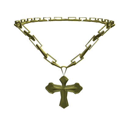 Gold Cross Necklace | Roblox Item - Rolimon's