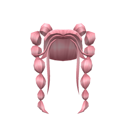 Roblox Item pink bubble ponytails