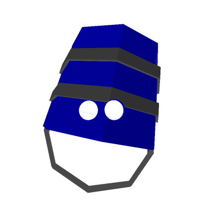 Roblox Item ✅ Blue TIlted Bucket Helmet