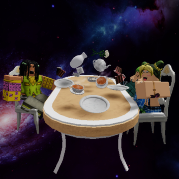 have a trippy dinner with jolyne, foo and ermes  