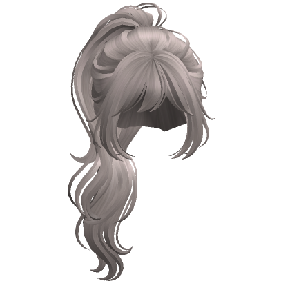 Wavy High Side Ponytail(Ash) | Roblox Item - Rolimon's