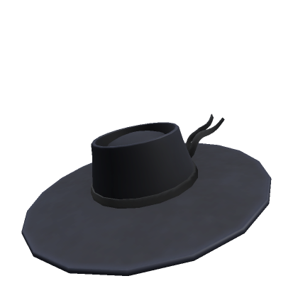 Roblox Item Duelist's Wide Brimmed Hat [Plain]