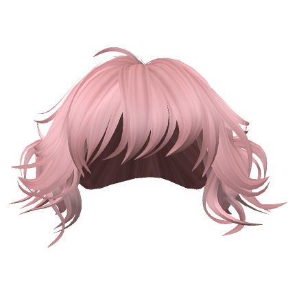 Short Wolf Cut Pigtails - Pink - Roblox