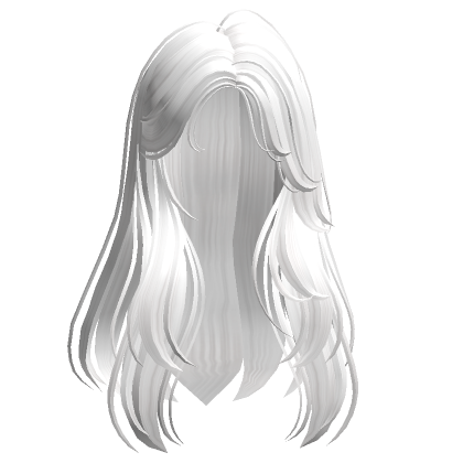 Long Straight Layered Hair(White)'s Code & Price - RblxTrade