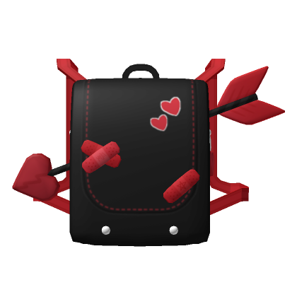 black red cute heart valentine backpack Roblox