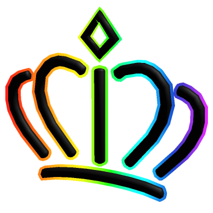 Cartoony Rainbow Neon Crown Roblox Item Rolimon #39 s