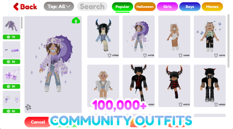 Top 99 avatar roblox shop được xem và download nhiều nhất