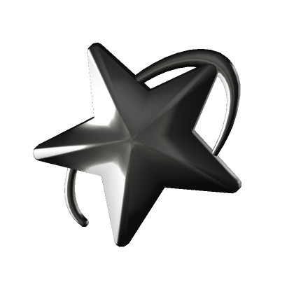 Y2K Chrome Shooting Star Hairclip (Right)’s Code & Price - RblxTrade