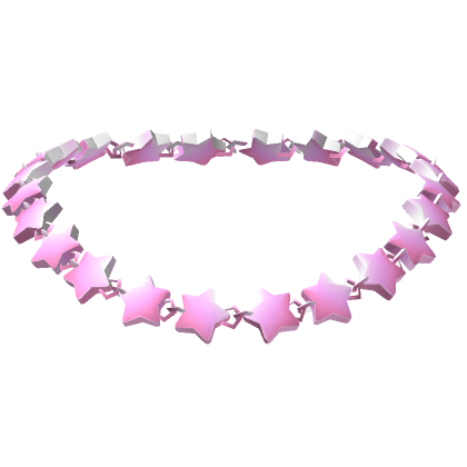Roblox Item Y2K Pink Star Necklace (3.0)