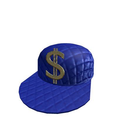 Roblox Item Gold and Blue  Baseball Hat 