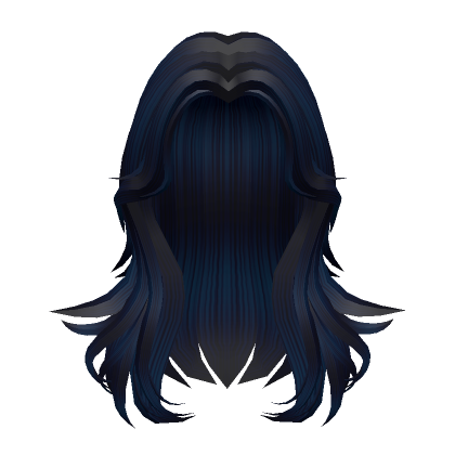 Roblox Item Black Blue Hair