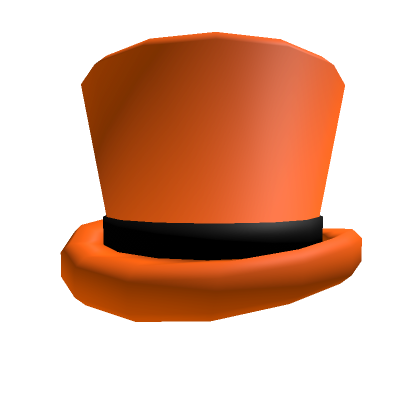 Roblox Item Basic Orange Top Hat