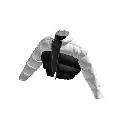 Cropped White & Black Puffer | Roblox Item - Rolimon's