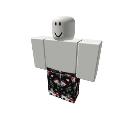 Black supreme pants roblox best sale