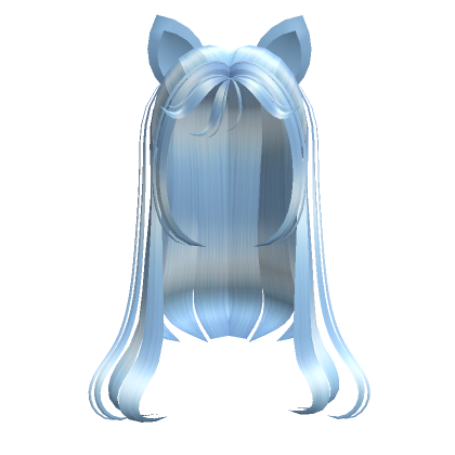 Blue Swoosh Hair - ROBLOX  Coisas grátis, Orelhas de gato, Roupas