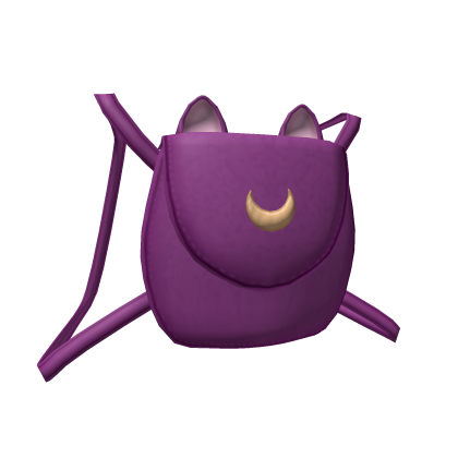 Roblox Item Mooncat Backpack Purple 1.0