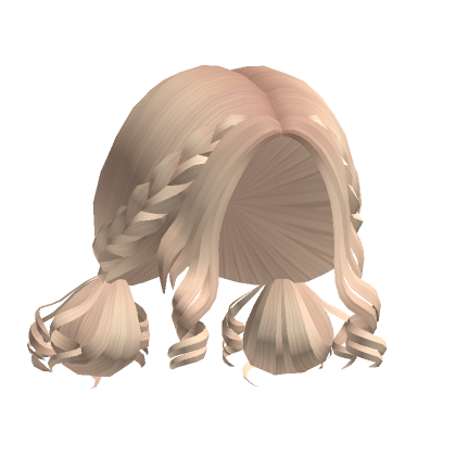 Curly Low Braided Buns in Blonde | Roblox Item - Rolimon's
