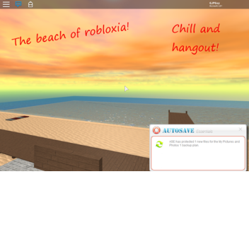 The beach of robloxia!