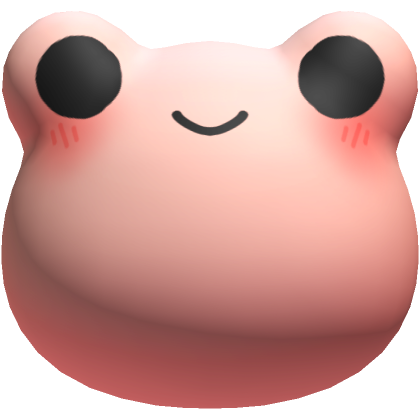 Cute Pink Frog Head  Roblox Item - Rolimon's