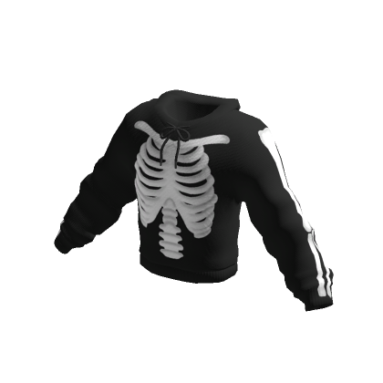 Y2K Skeleton Hoodie Black s Code Price RblxTrade
