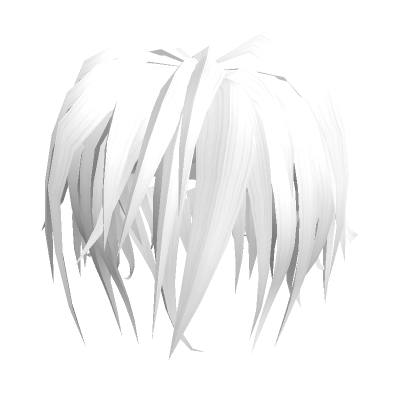 Anime Emo Hair (white)'s Code & Price - RblxTrade
